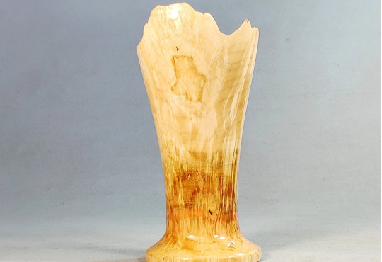 Handmade Wooden Vase / Maple Burl Wood